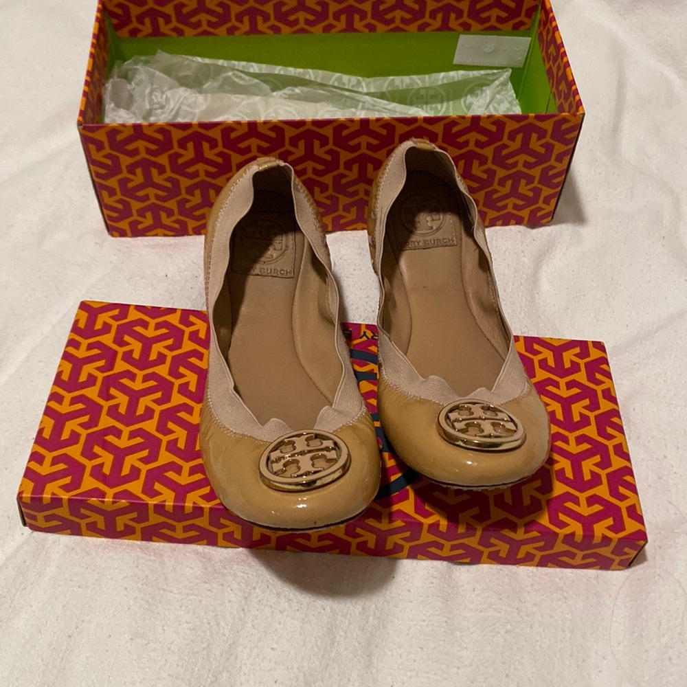 Tory Burch patent leather ballet flats